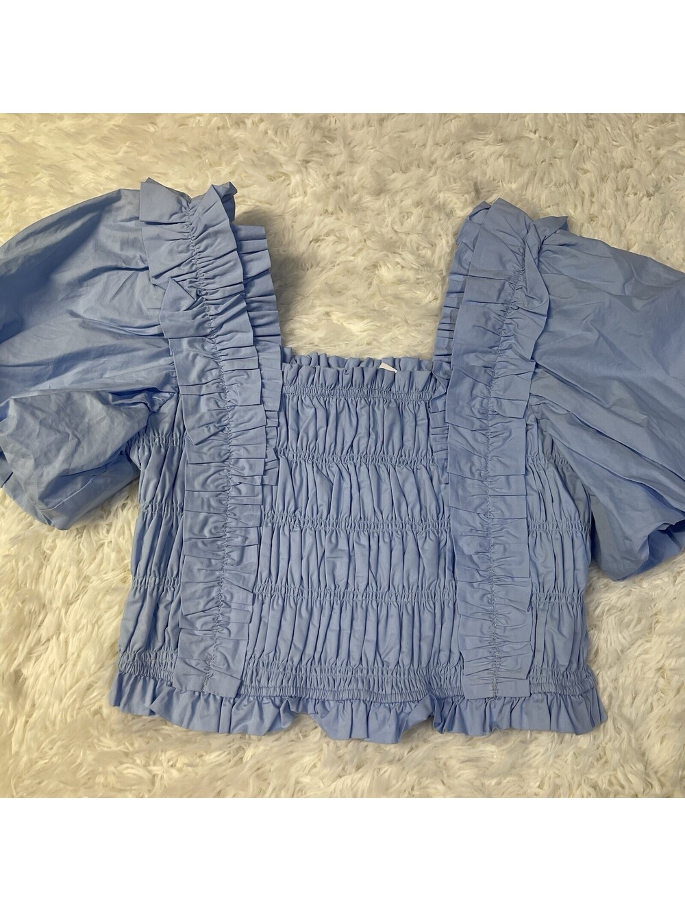 NEW! Endless Rose Smocked Puff Sleeve Blouse Medium